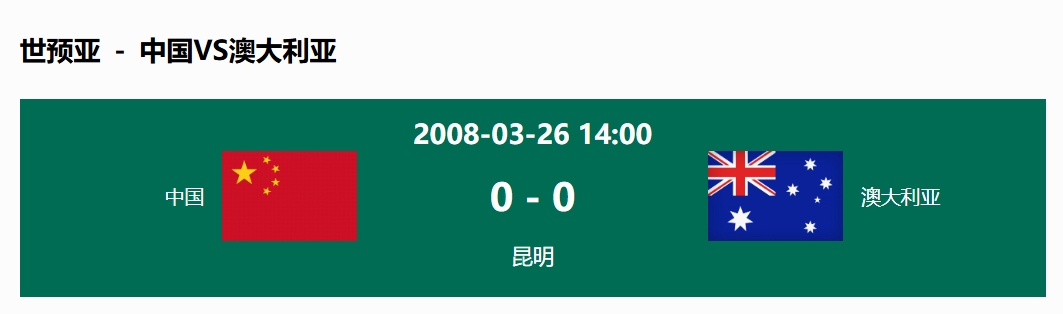 沒輸過！國足在主場世預賽和澳大利亞僅交手一次，0-0互交白卷