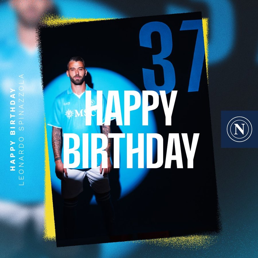 生日快樂！那不勒斯官方發(fā)文慶祝斯皮納佐拉32歲生日