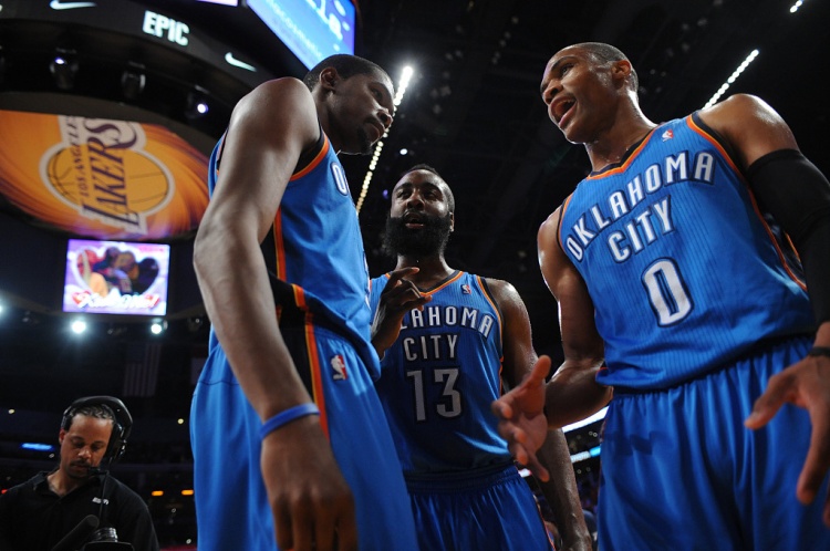 雷霆三少得分全部進(jìn)入歷史前20！他們是NBA歷史最大的如果嗎？